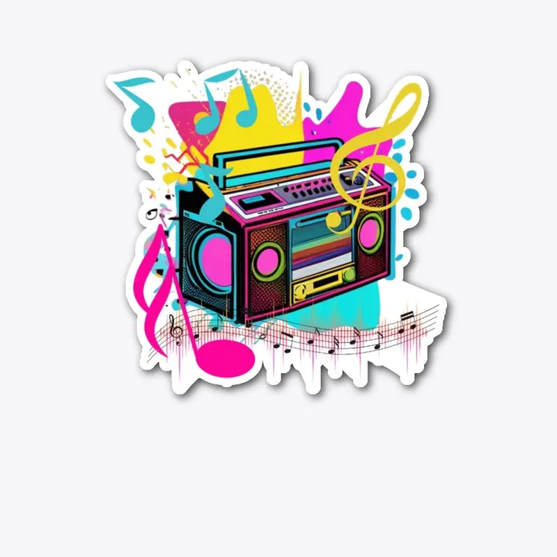 Colorful 80's Music.