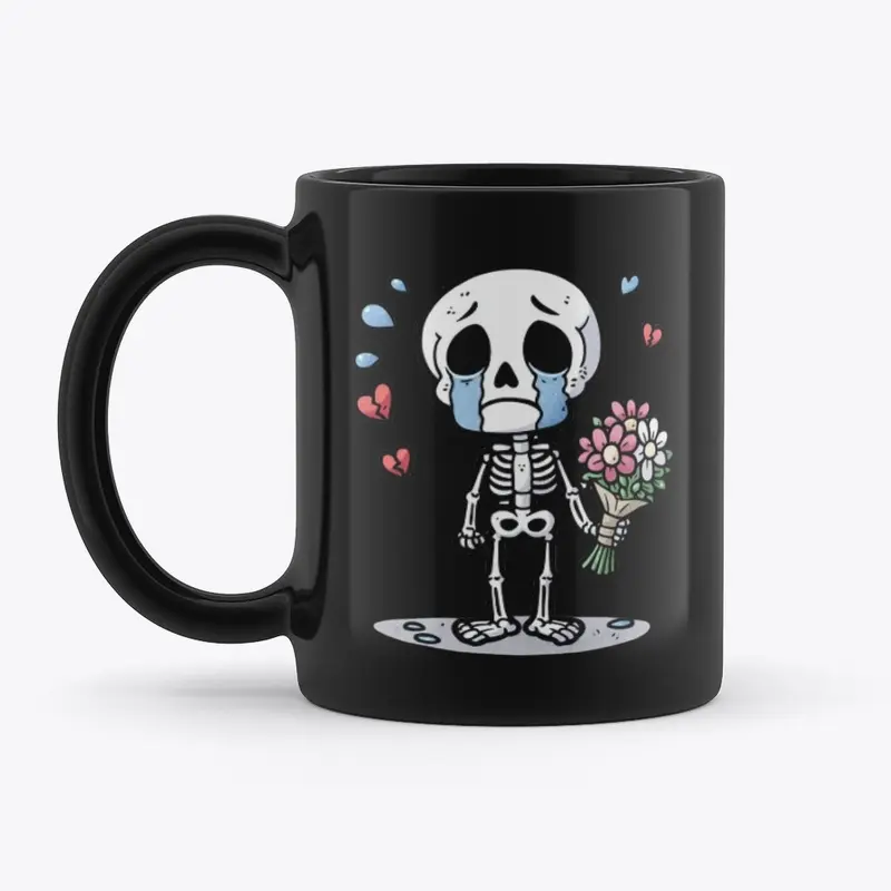 Sad Valentine Skeleton